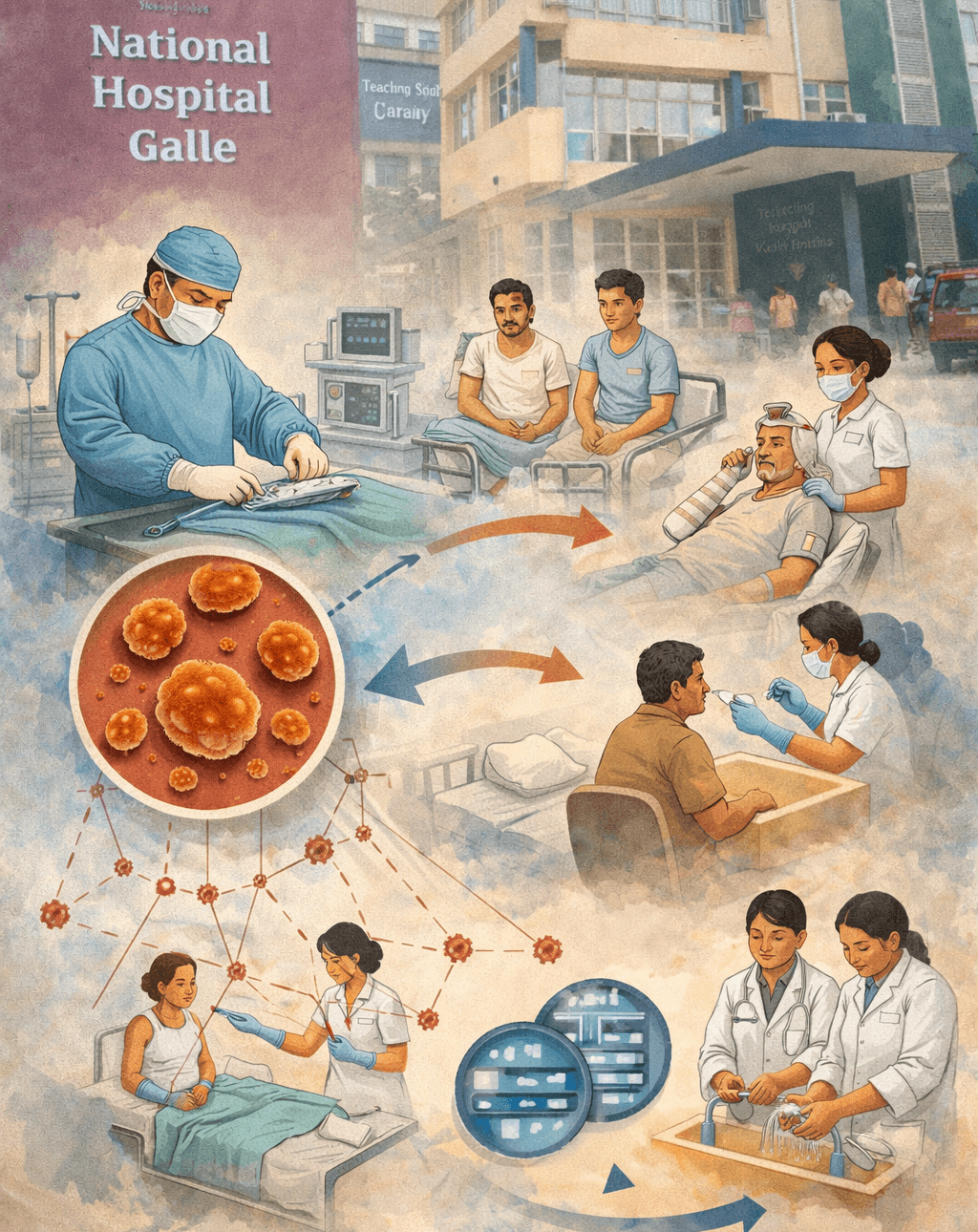 Colonization and in-hospital transmission patterns of methicillin-resistant Staphylococcus aureus among surgical patients at Teaching Hospital Karapitiya” (MRSA)